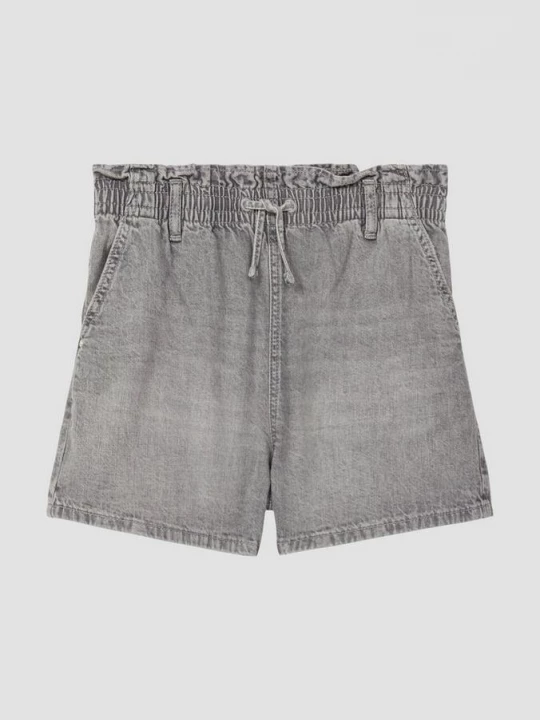 Foto van product Denim short met een loose fit en wijde pijpen s.Oliver grijs