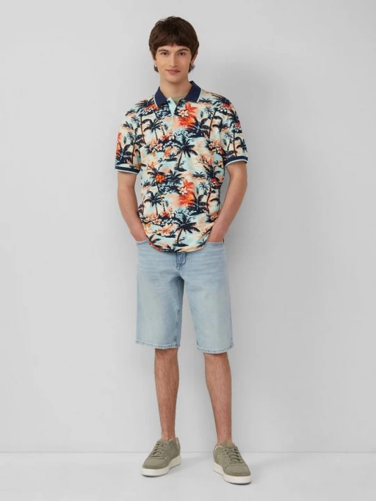Foto van product Denim short / regular fit / mid rise / wide leg s.Oliver blauw