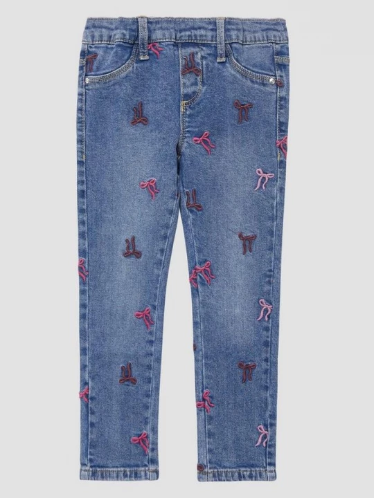 Foto van product Denim tregging / skinny fit / mid rise / skinny leg / met borduursel s.Oliver blauw