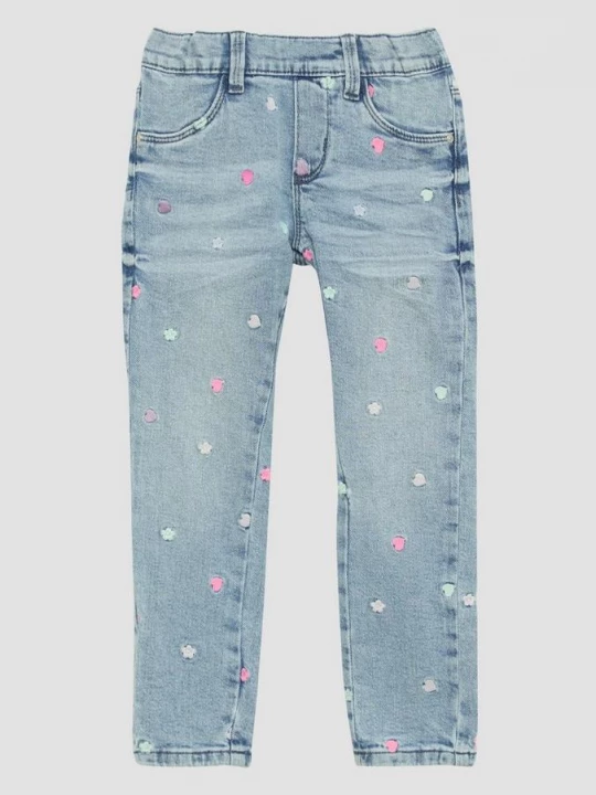 Foto van product Denim tregging / skinny fit / mid rise / skinny leg / met borduursel s.Oliver blauw