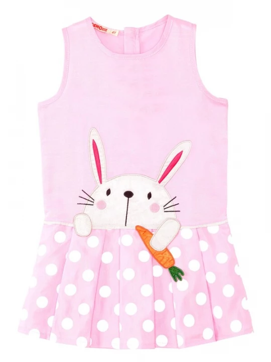Foto van product Denokids Jurk 'Carrot Love' pink