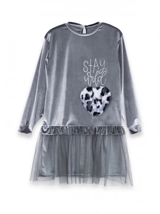 Foto van product Denokids Jurk ' CFF-25S1-097 ' grijs