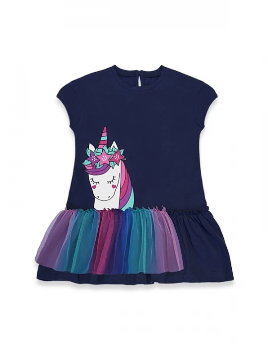 Foto van product Denokids Jurk 'CFF-26Y1-123' donkerblauw