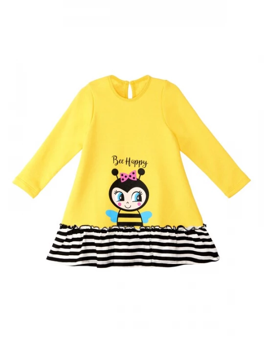 Foto van product Denokids Jurk 'Cute Bee' geel