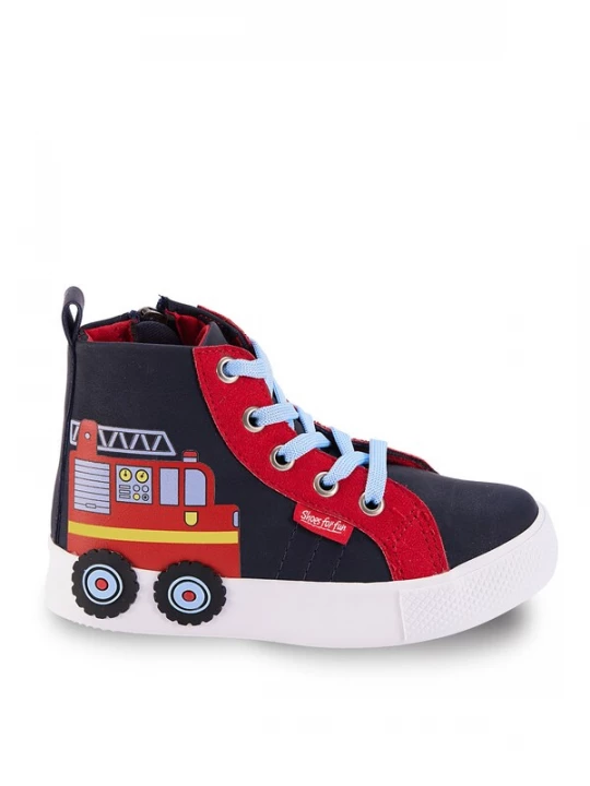 Foto van product Denokids Sneakers 'CFF-25S1-011' donkerblauw / geel / rood / wit