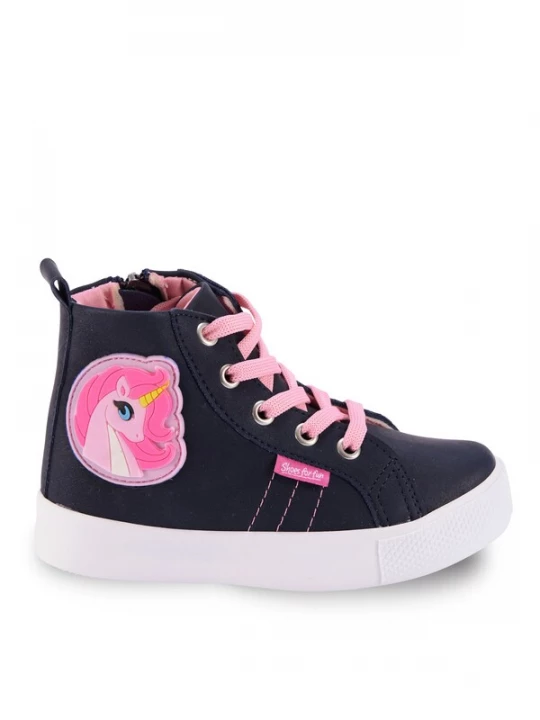 Foto van product Denokids Sneakers navy / geel / pink / lichtroze