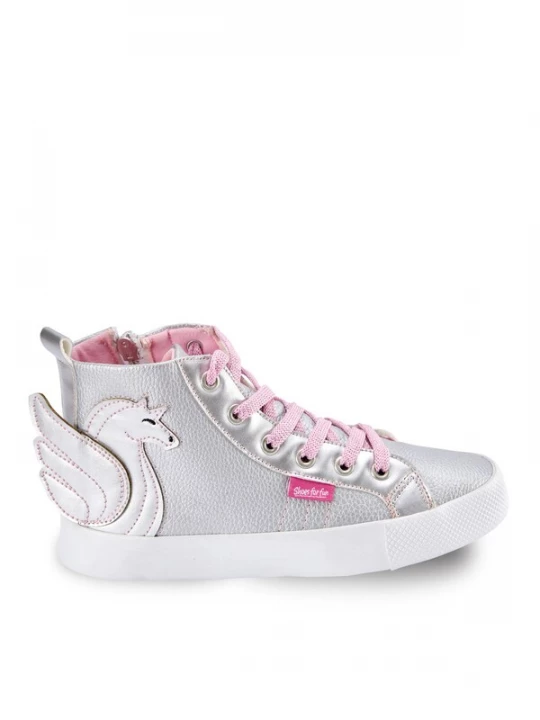 Foto van product Denokids Sneakers 'Unicorn' grijs / pink