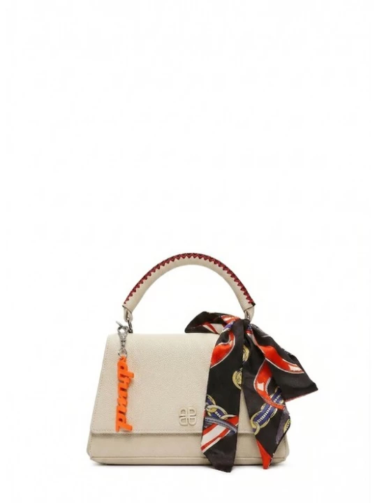 Foto van product Derimod Handtas beige / oranje / zwart