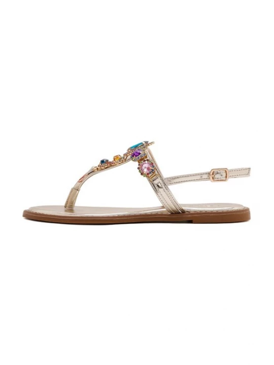 Foto van product Derimod Sandalen met riem blauw / goud / lila / oranje