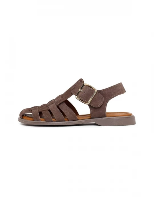 Foto van product Derimod Sandalen met riem donkerbruin