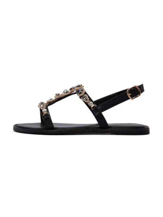 Foto van product Derimod Sandalen met riem goud / zwart