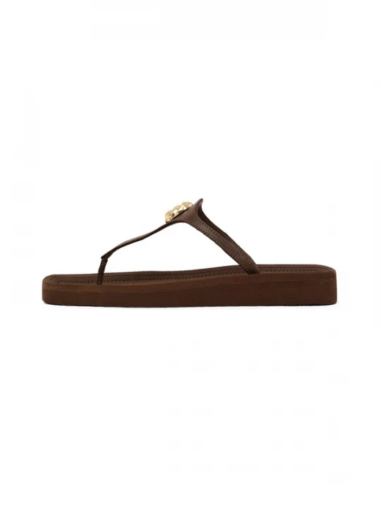 Foto van product Derimod Teenslipper donkerbruin