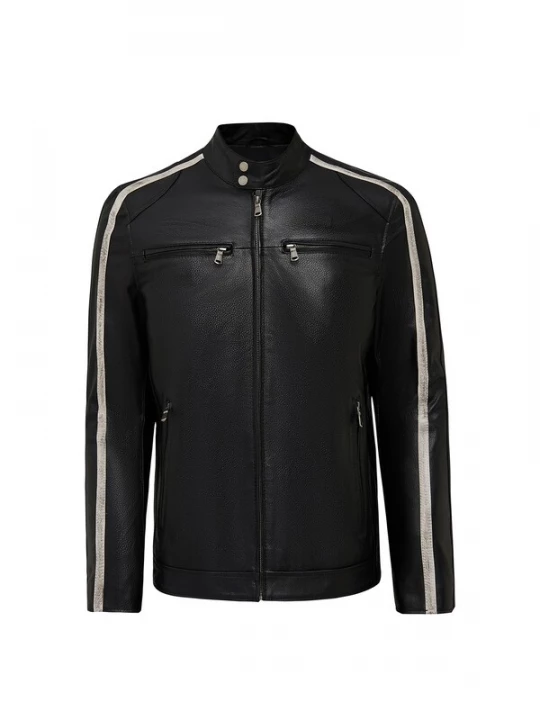 Foto van product Derimod Tussenjas 'Middleton' zwart / offwhite