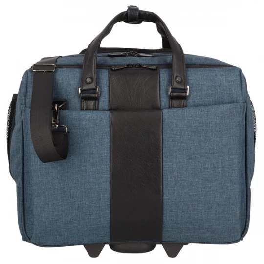 Foto van product Dermata Trolley duifblauw / zwart