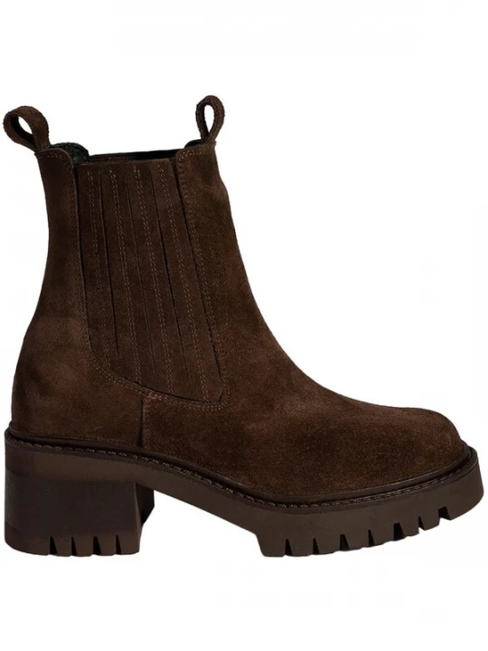 Foto van product Desa Boots 'Stiefel mit Blockabsatz' bruin