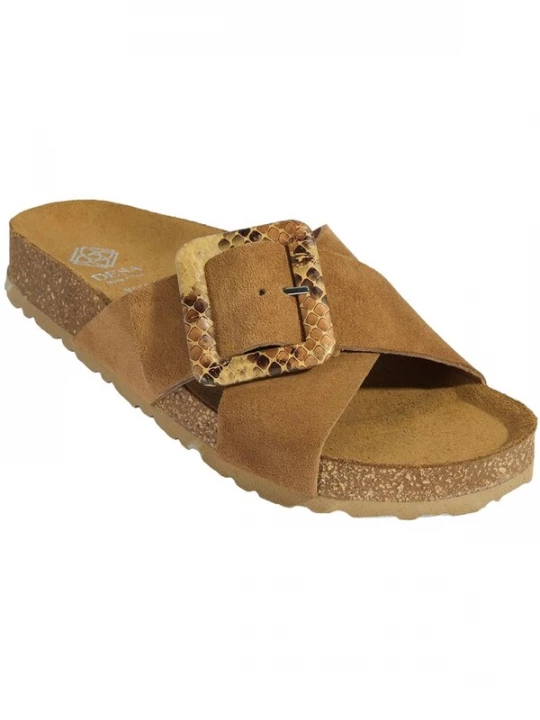 Foto van product Desa Huisschoenen 'Hausschuhe' lichtbruin