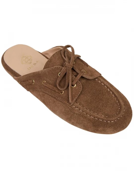 Foto van product Desa Huisschoenen 'Pantoletten' bruin