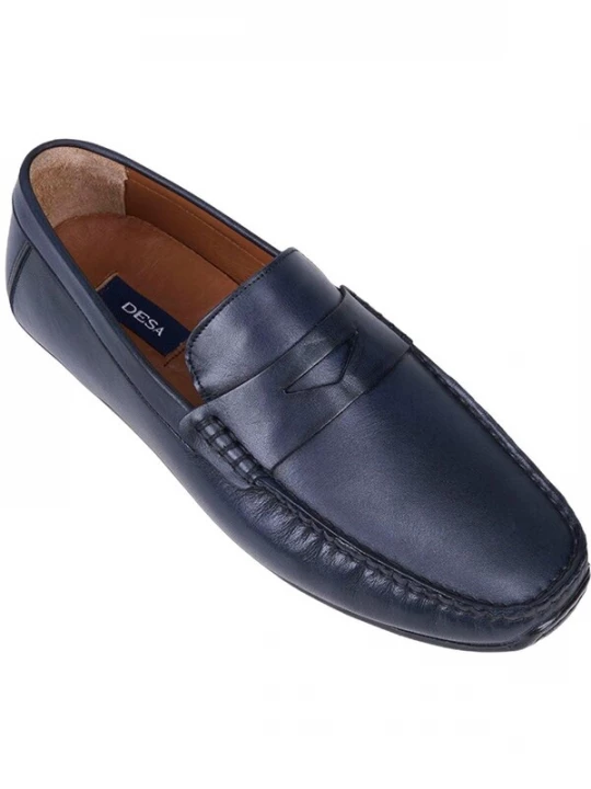 Foto van product Desa Mocassins 'DESA Herren-Lederslipper für den Alltag' blauw