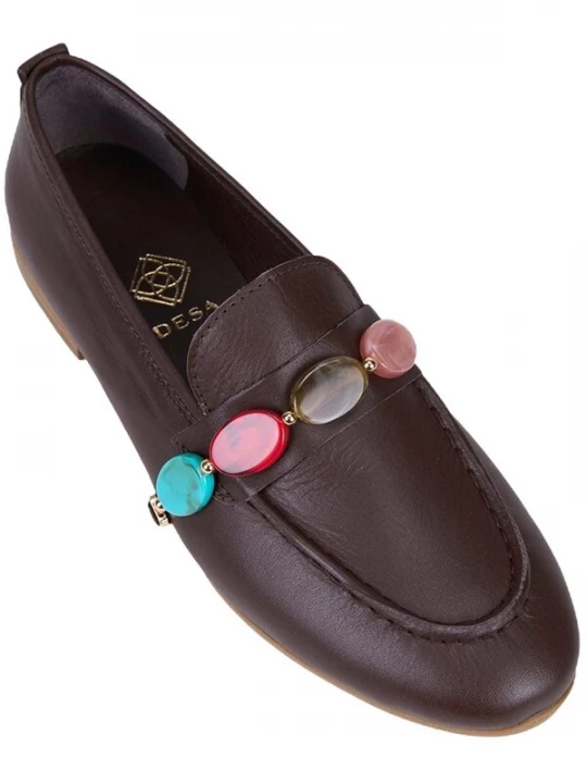 Foto van product Desa Mocassins 'Loafer' bruin