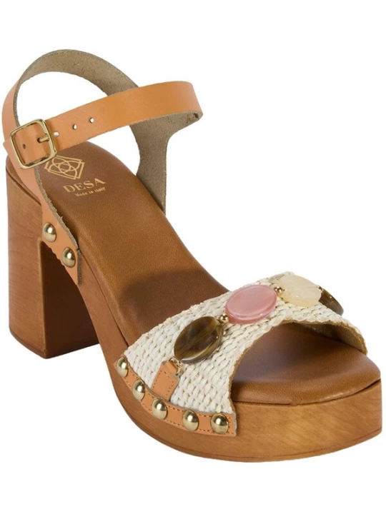 Foto van product Desa Sandaal 'Plateau-Sandalen' wit