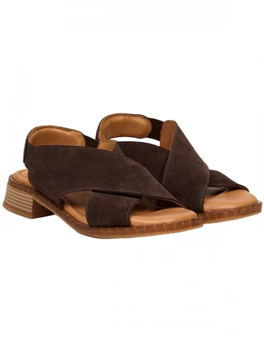 Foto van product Desa Sandaal 'Sandalen mit gekreuzten Riemen' bruin