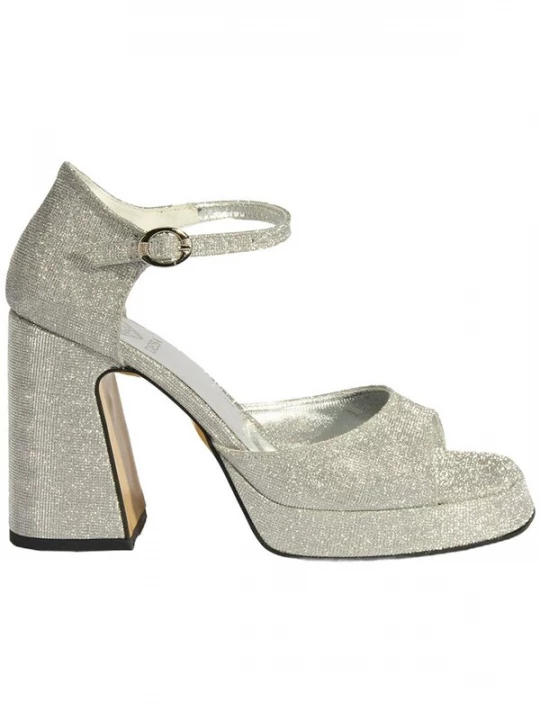 Foto van product Desa Sandalen met riem 'Plateau-Absätze' zilver