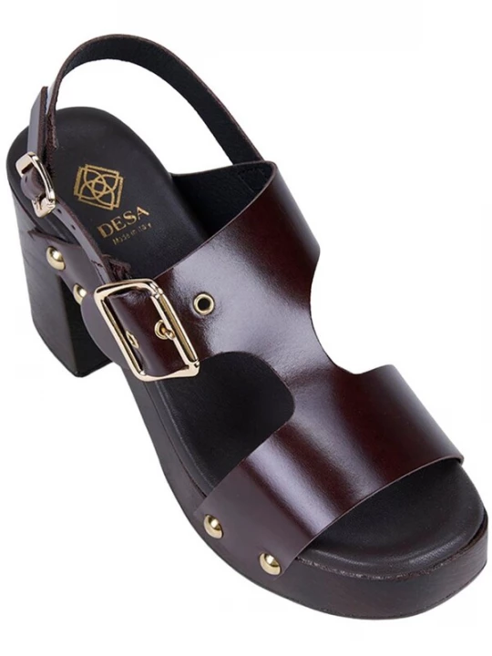 Foto van product Desa Sandalen met riem 'Plateau-Sandalen' bruin