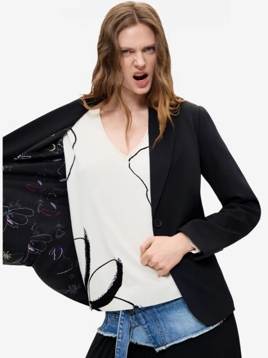Foto van product Desigual Blazers 'AME_NINO 26WWEW46' zwart