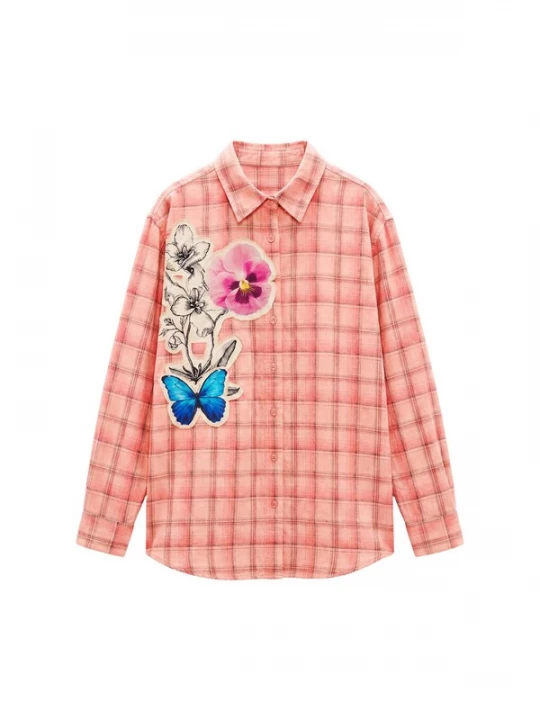 Foto van product Desigual Blouse azuur / orchidee / perzik
