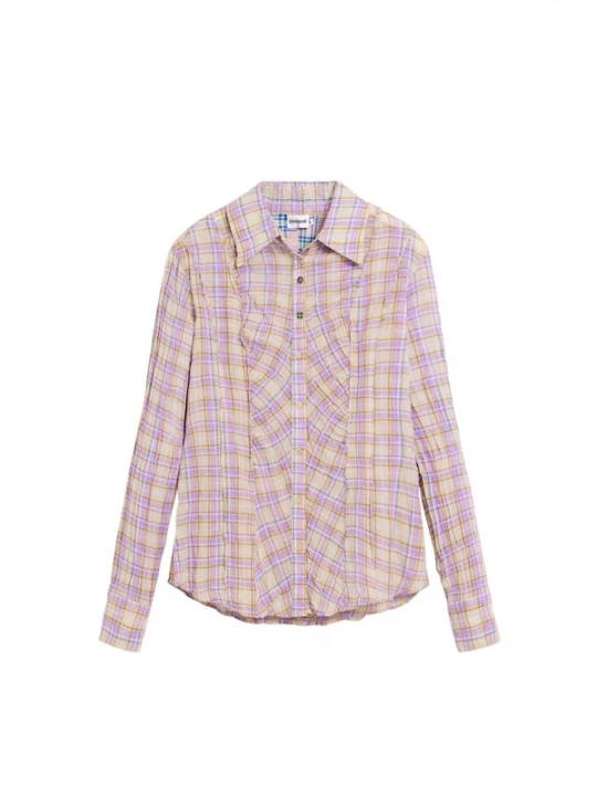 Foto van product Desigual Blouse beige / mosterd / lichtroze