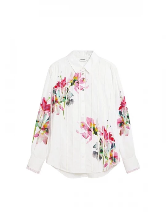 Foto van product Desigual Blouse geel / pink / rood / wit