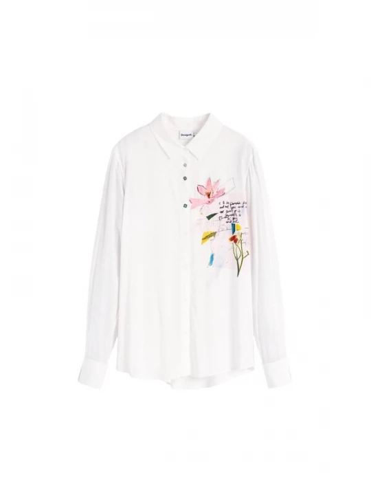 Foto van product Desigual Blouse geel / rosa / pastelroze / wit