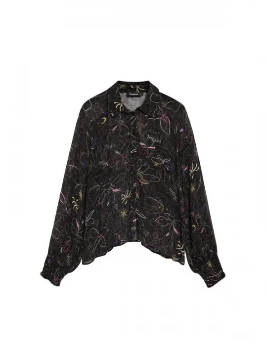 Foto van product Desigual Blouse lichtgeel / rosé / zwart