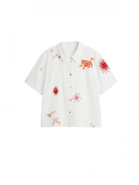 Foto van product Desigual Blouse merlot / wit
