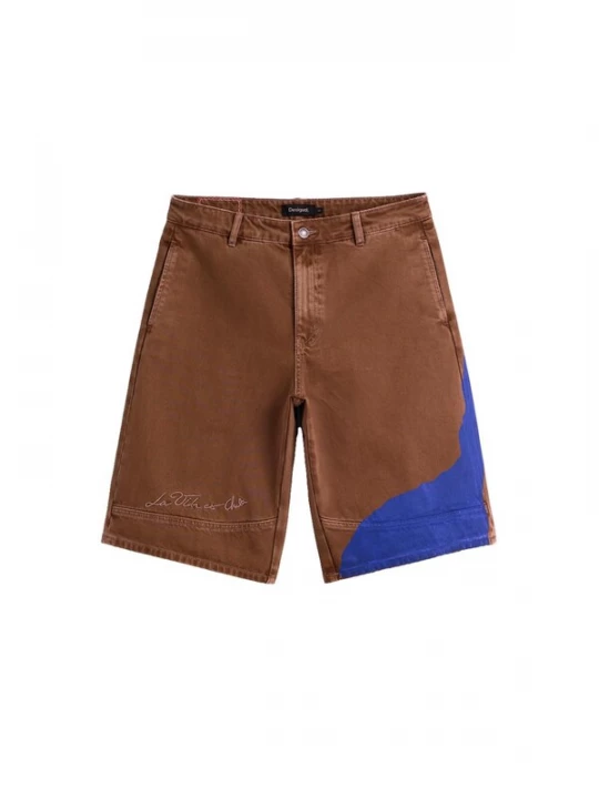 Foto van product Desigual Broek 'Bermuda' kobaltblauw / bruin