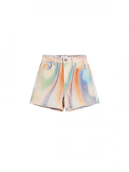 Foto van product Desigual Broek 'Rainbow' beige / blauw / groen / oranje