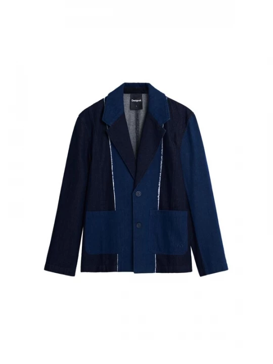 Foto van product Desigual Colbert blauw / nachtblauw / wit