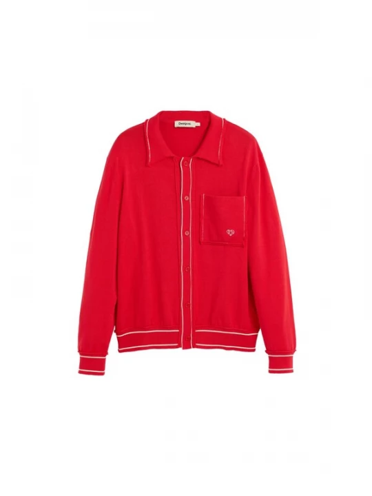 Foto van product Desigual Gebreid vest rood