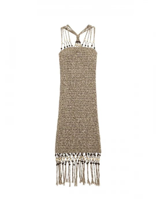 Foto van product Desigual Gebreide jurk beige / bruin