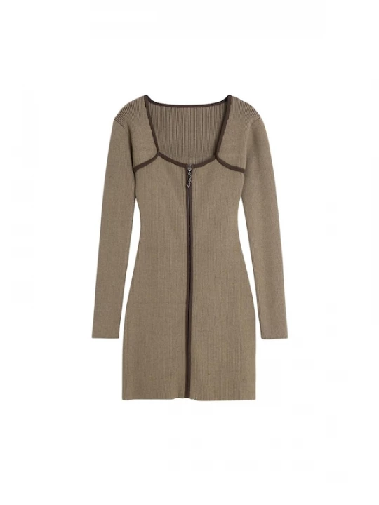 Foto van product Desigual Gebreide jurk bruin