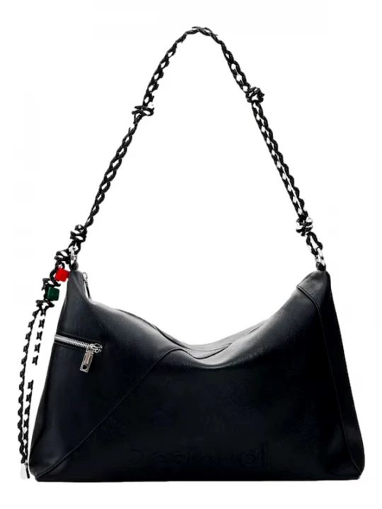 Foto van product Desigual Handtas 'Mickey Lines Huntingt' zwart