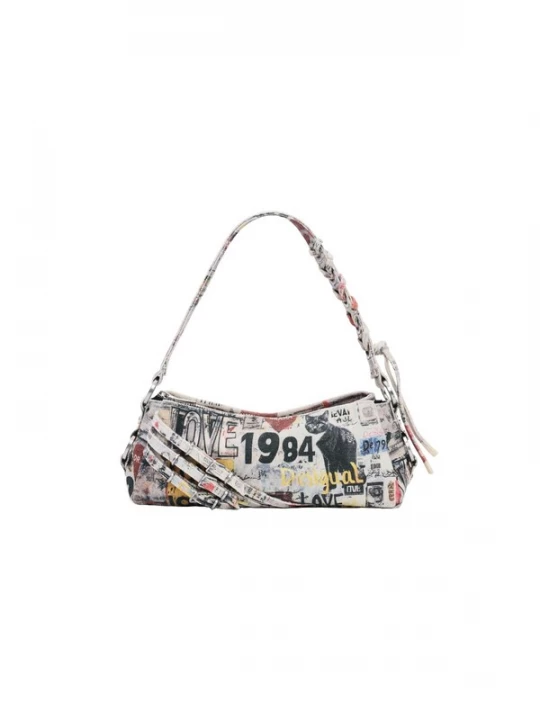 Foto van product Desigual Handtas navy / geel / rood / offwhite
