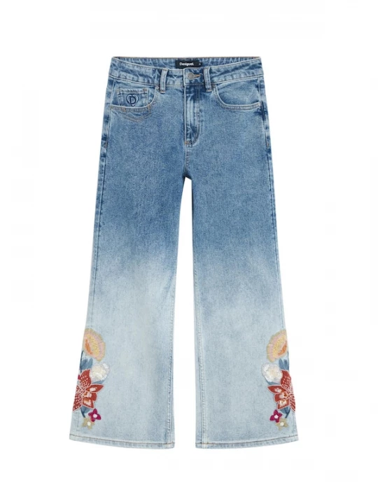 Foto van product Desigual Jeans crème / blauw denim / lichtblauw / geel