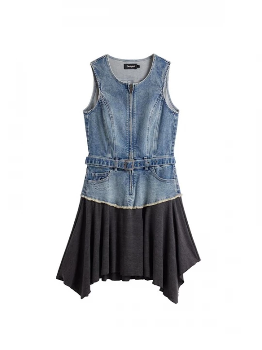 Foto van product Desigual Jurk blauw denim / zwart