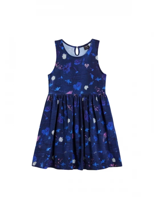 Foto van product Desigual Jurk blauw / donkerblauw / mintgroen / pink