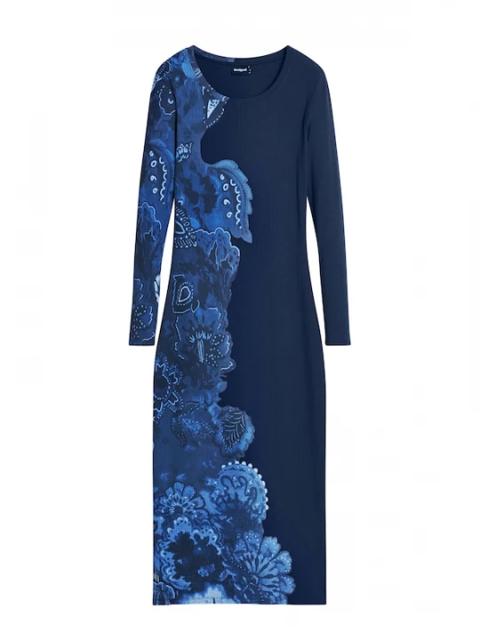 Foto van product Desigual Jurk blauw / donkerblauw / wit