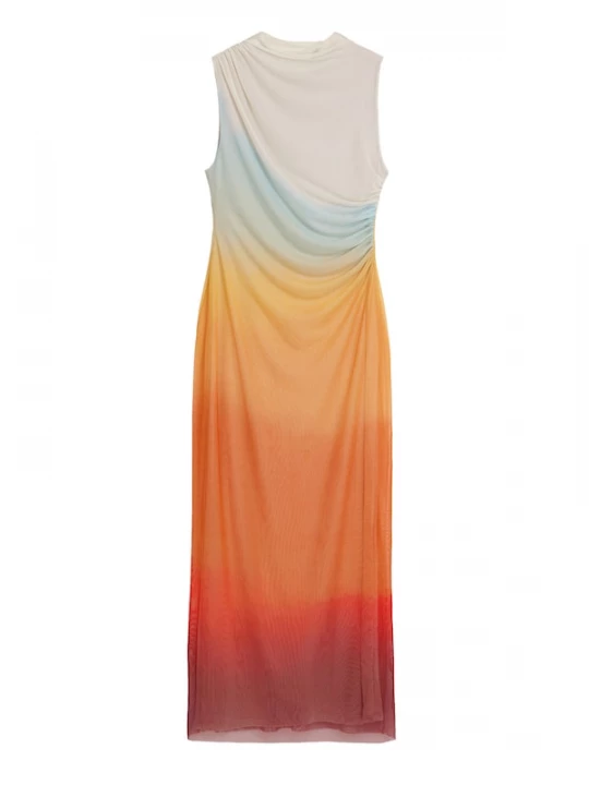 Foto van product Desigual Jurk blauw gemêleerd / oranje / wit gemêleerd