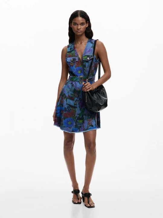 Foto van product Desigual Jurk blauw / groen / lila