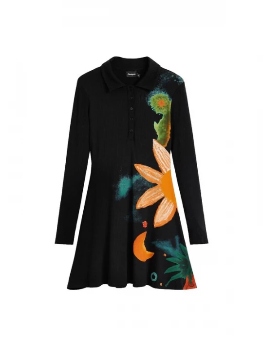 Foto van product Desigual Jurk blauw / groen / oranje / zwart