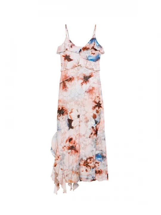 Foto van product Desigual Jurk blauw / poederroze / rood